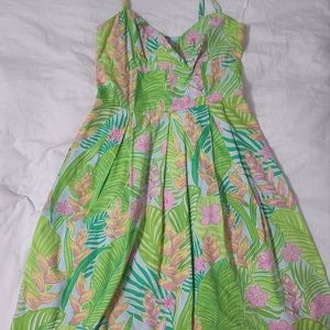 Lilly Pulitzer dress 8 green and pink